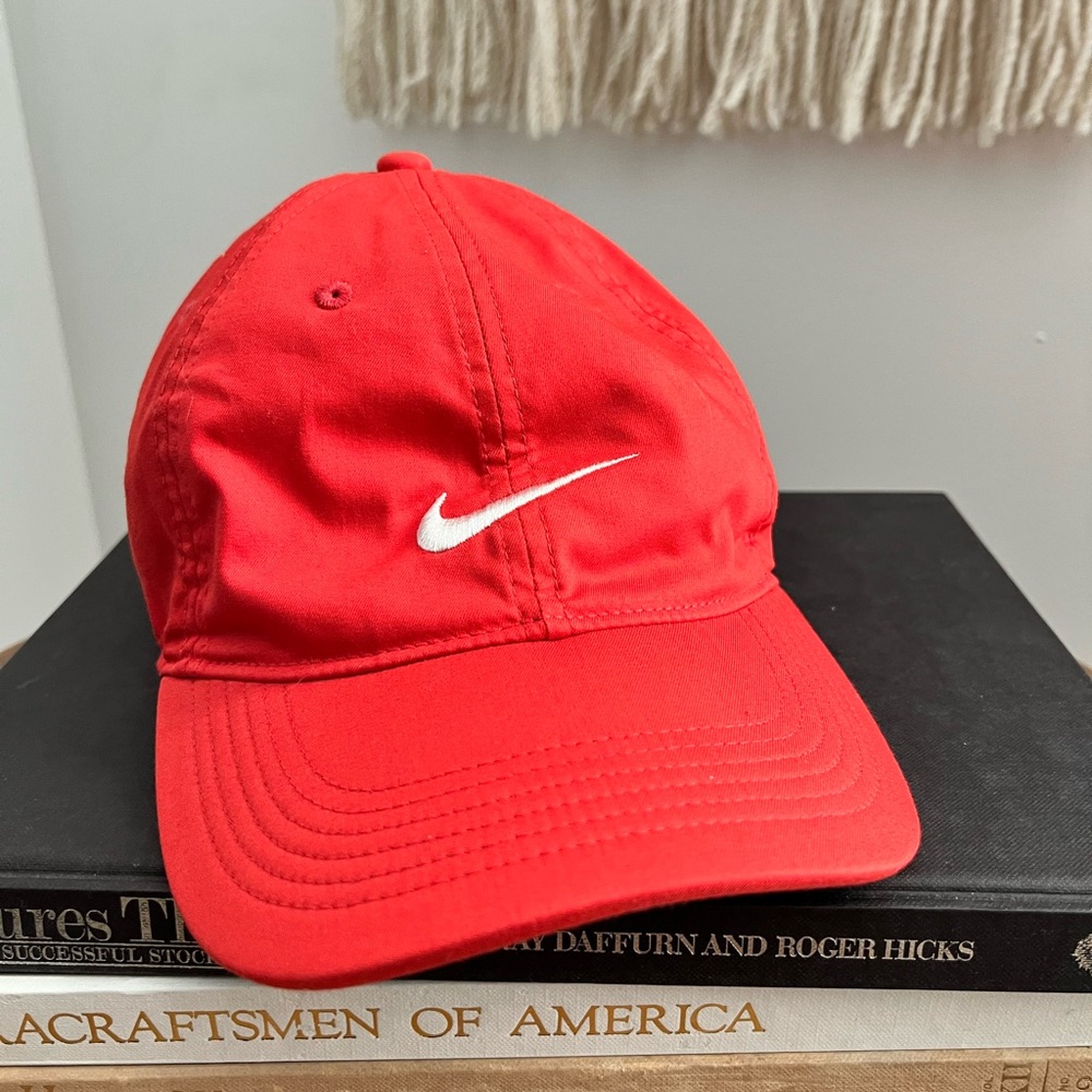 Nike Bright Red Cap with White TCP Golf Logo